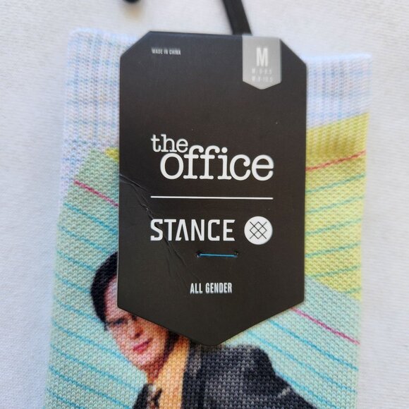 The Office Stance Dunder Mifflin Dwight Schrute Crew Socks Medium Unisex Soft - Picture 8 of 9